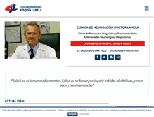 Tablet Screenshot of clinicajoaquinlamela.com